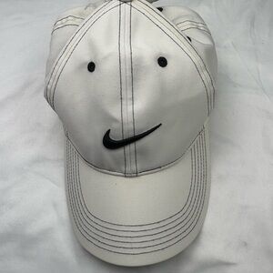 Nike man or woman White Hat with Black Swoosh